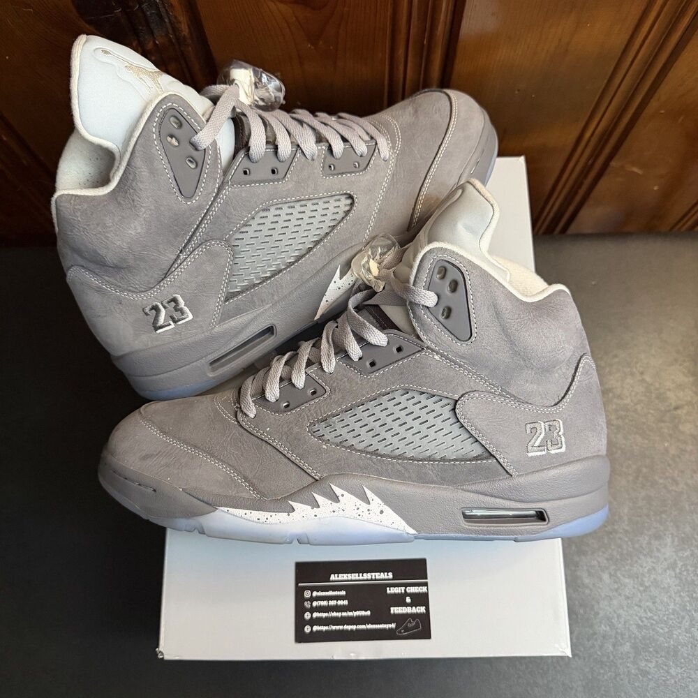 Air Jordan 5 Retro OG Wolf Grey 2026 Release SIZE 12 Men USED (DD0587-002)